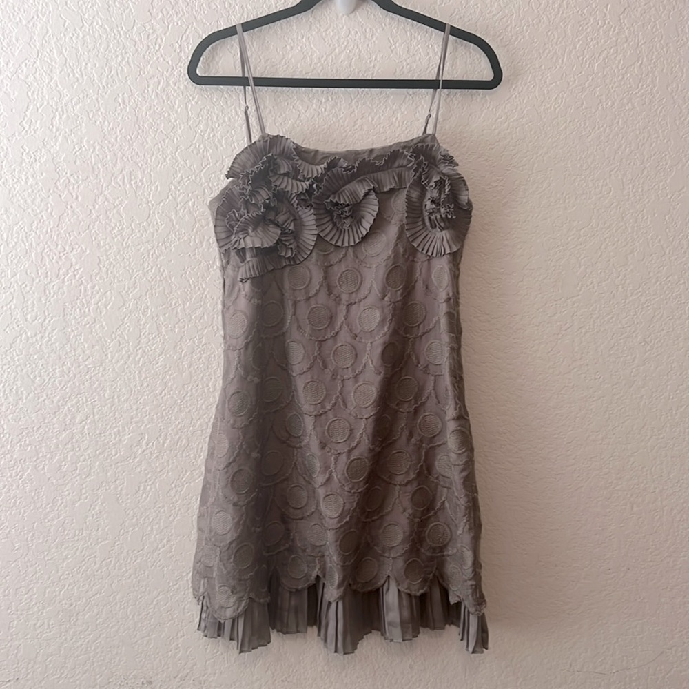 SOLD SOLDRyu: Anthropologie Adjustable Strap Embroidered Detail Dress (M)